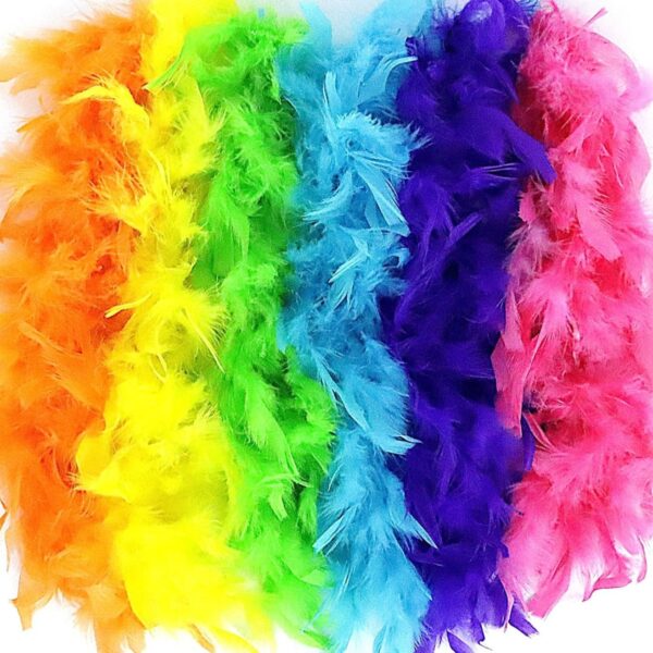 Feather Boas in Bold Colors