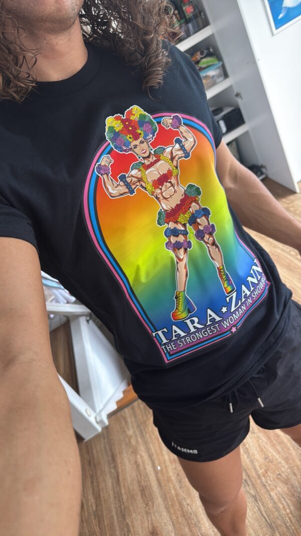 Tara Zann T-Shirt - Strongest Woman In Showbiz - Image 2