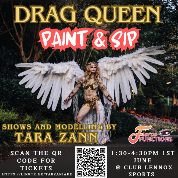 Drag Paint and Sip 1st June Club Lennox Sports