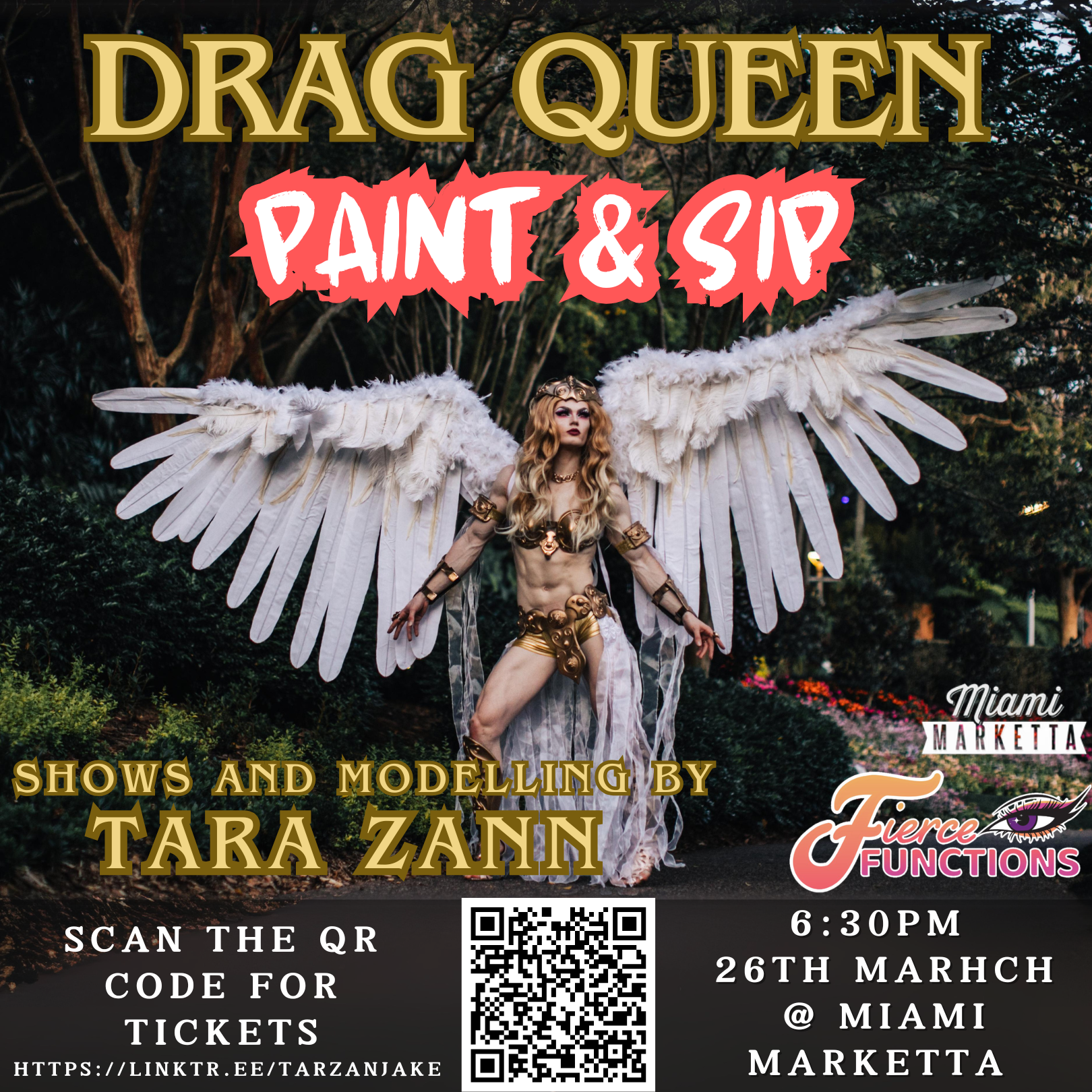 Drag Paint and Sip 26th March 2026 Gold Coast