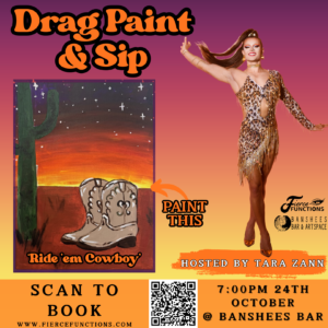 Drag Paint and Sip 24th October 2026 Ipswhich
