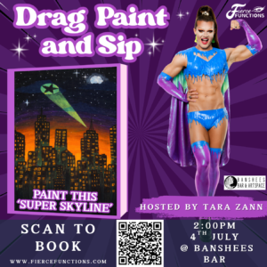 Drag Paint and Sip 4th July 2026 Ipswhich